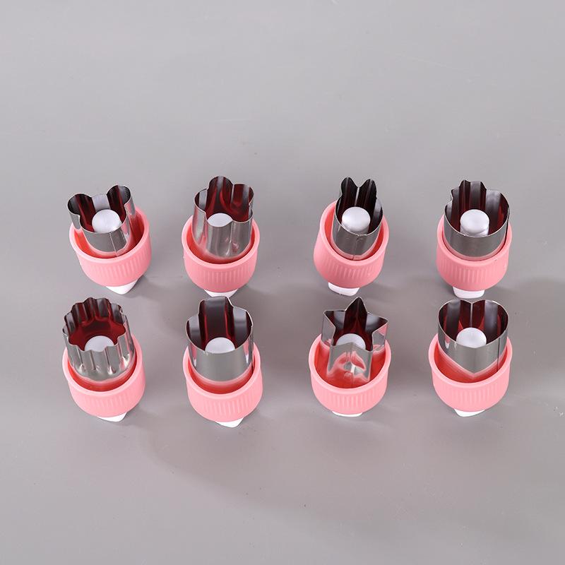 3/5/6/8Pcs Press Vegetable and Fruit Butterfly Dough Embossing Tool Cookie Mold
