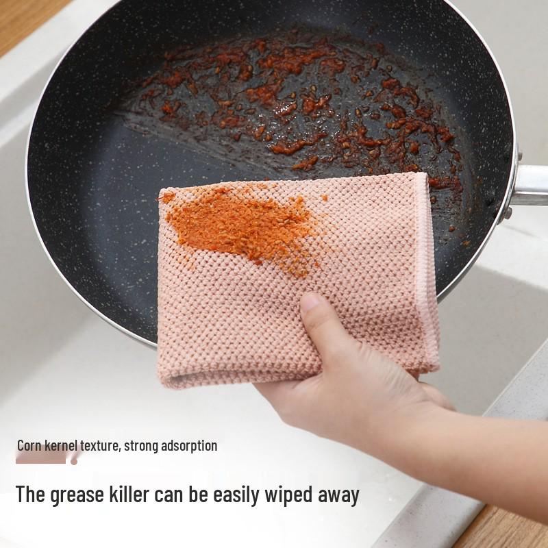 Corn Kernel Lint-Free Multifunctional Kitchen Dishcloth - Easy Clean Lazy Rag