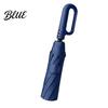 Automatic Open Close Compact Umbrella Creative Ring Buckle Windproof 10-Rib Umbrella UV Protection Sun for Summer Folding UPF 50+ Reinforced