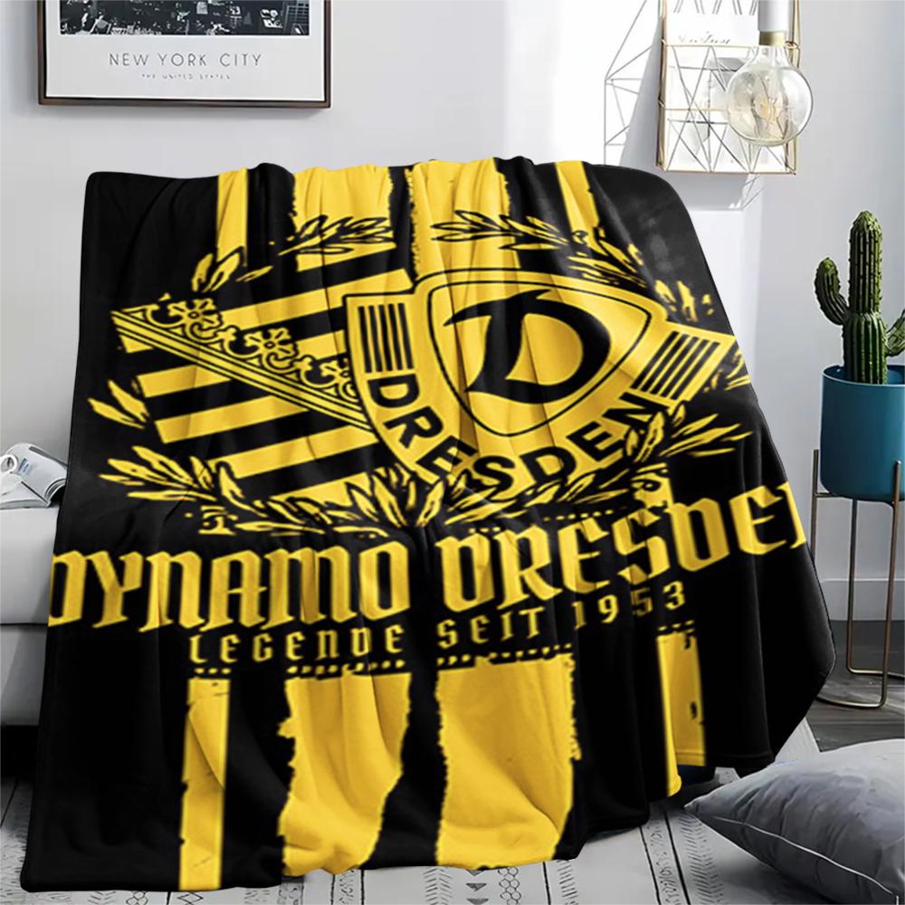 1 ks Flísová deka s potiskem SG Dynamo Dresden, Vysoká kvalita, Pohodlná pro všechna roční období, Domácí dekorace, Teplo a pohodlí, Perfektní jako vánoční dárky149