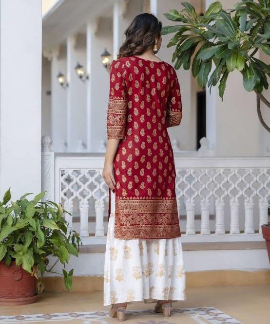 Indický Bollywood Top Tunika Kurti Salwar Suit Dress Women Designer Kurta Pant Dupatta Set