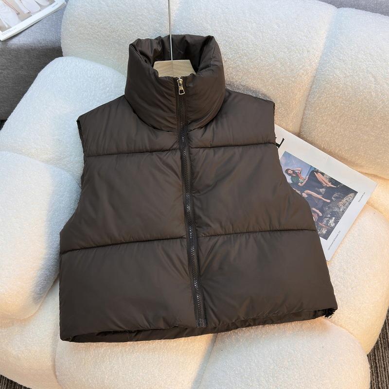 Autumn and winter women's vest vest five-color short sleeveless cotton vest women