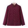 Elderly Women's Winter Velvet Padded Jacket