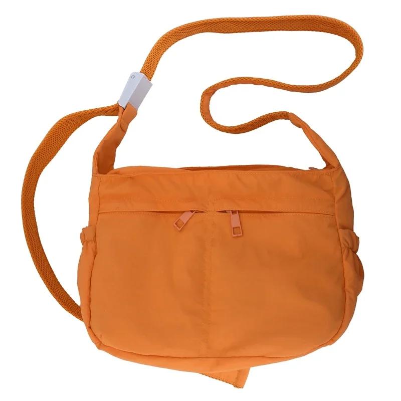 Shoulder Bags Women Solid Harajuku All-match Simple Multifuncti Handbags Large Capacity Crossbody Bags for Women Teens Purse оранжевый 2390₽