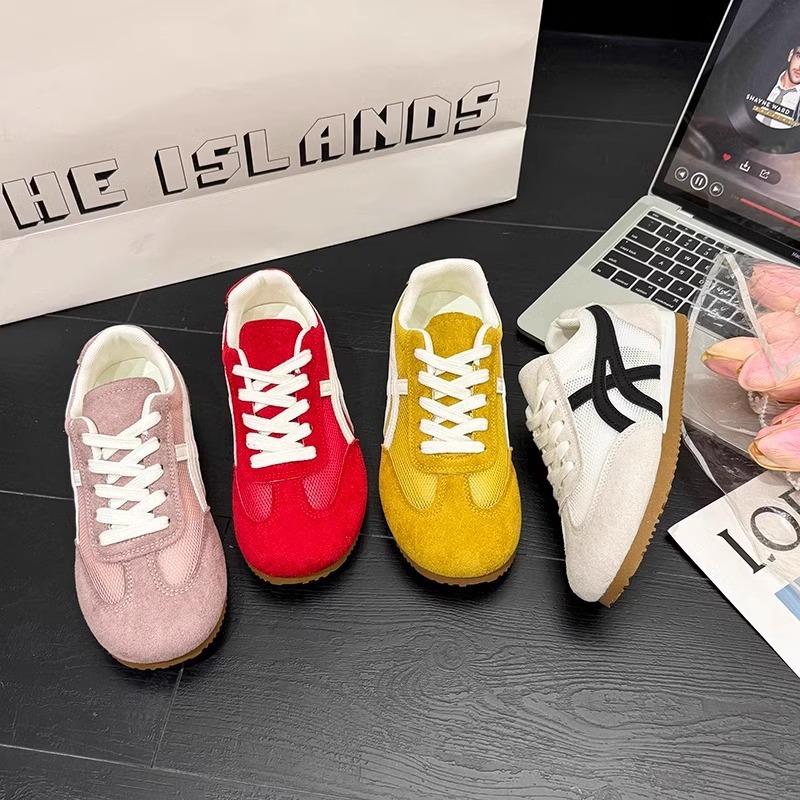 Retro German training shoes women's 2025 new popular summer mesh breathable Forrest Gump shoes versatile sports and leisure board shoes