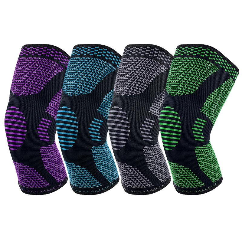 Meniscus Multi-color Knitted Sports Knee Pads Running Basketball Shock Absorption Protection Knee Joint Injury Prevention Outdoor Protective Gear