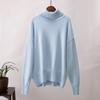 Solid Colour High Neck Sweater Autumn Winter Comfortable Loose Classic Versatile Pullover Sweater Luxurious Relaxed-fit Slimming and Versatile Top