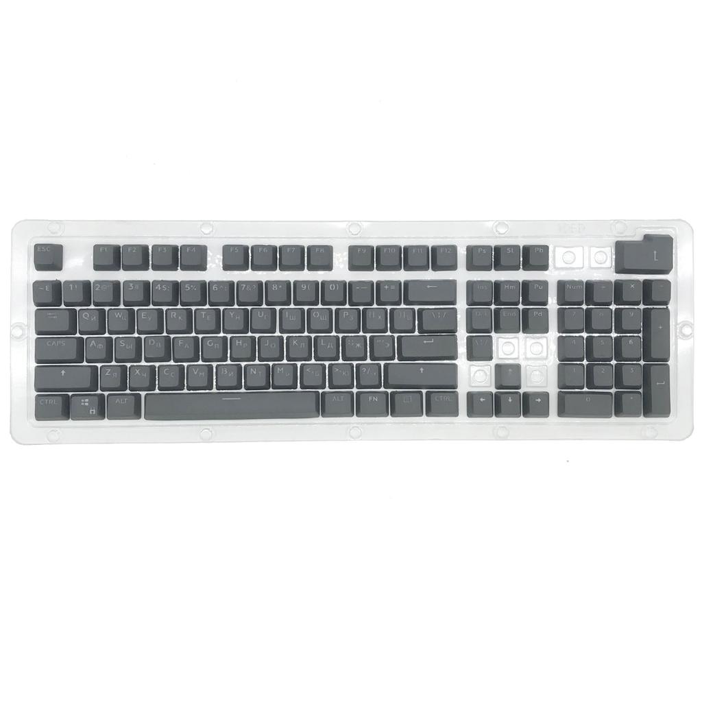 Gaming Custom Keycap Dye Sublimation PBT Keycap Set Double Shot Russian Backlight PBT Mechanical Keyboard 104Key Durable