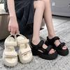 Sports Sandals Women 2025 New Internet Celebrity Muffin with Velcro Casual Wear Velcro Beach Shoes Women