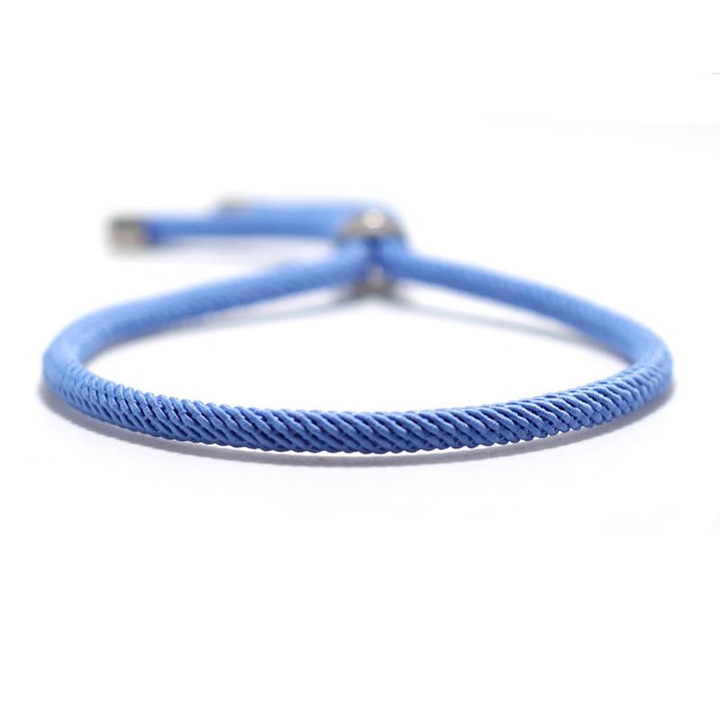 Simple Style Marine String Bracelet Unisex Stainless Steel Buckle Adjustable Fabric Braslet Friendship Jewelry Accessories Joias