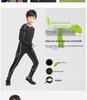 Children's Sports Compression Set: Quick-Drying Long Sleeve Basketball & Football Base Layer for Autumn & Winter.