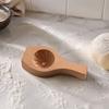 Küchenhelfer für Teigtaschen Holzbrötchenform mit Griff, Manuelles Baozi-Pressform, Backzubehör Einfache DIY Ravioli Teigpresse