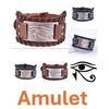 Bracelet Leatherette Charm Ancient Egypt Egyptian Symbol Eye Horus Amulet Talisman Protect Health Jewelry Charming Accessories