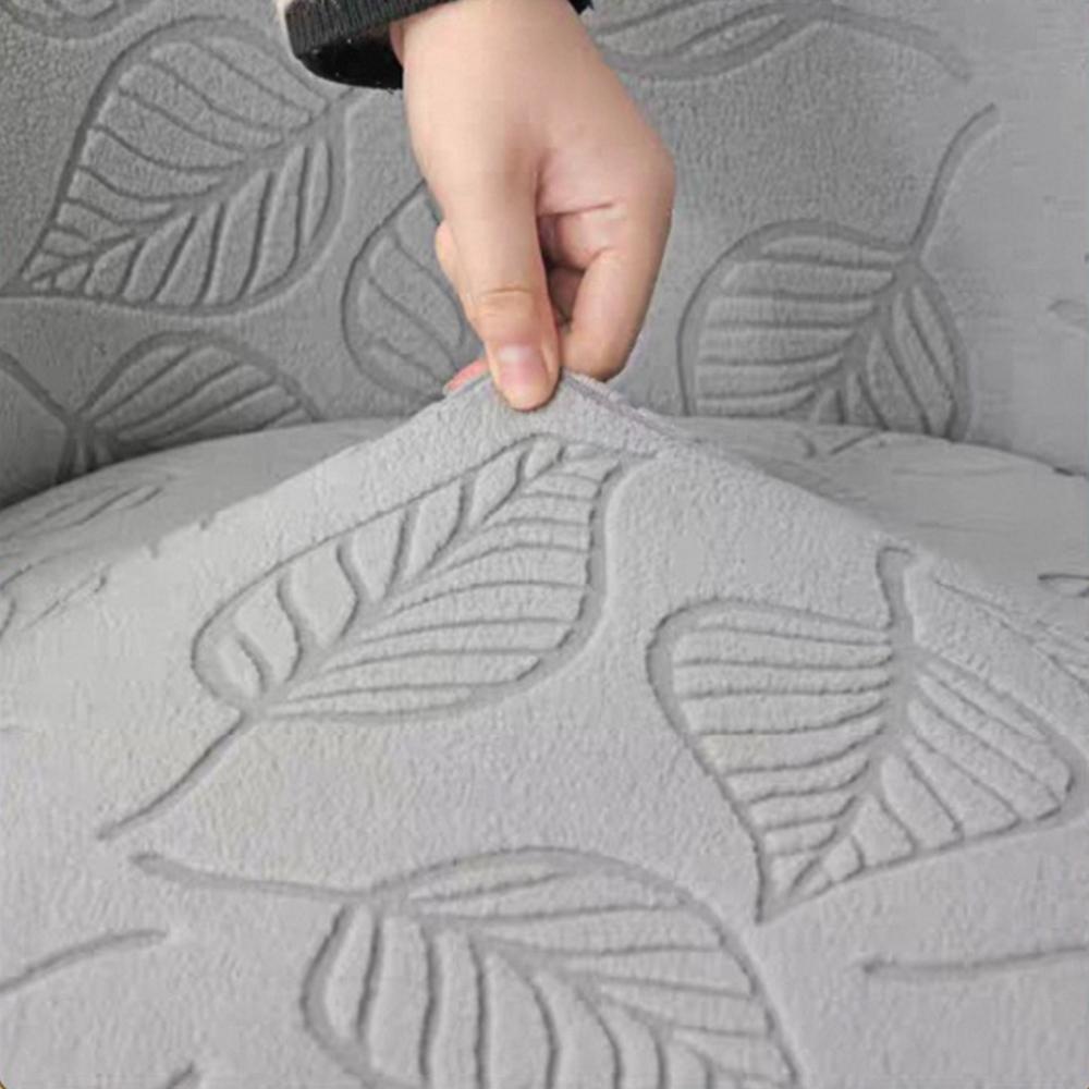 Runde Hockerbezüge Runde Drehhocker-Sitzbezüge Jacquard Staubdichte Stühle Barhocker Überwürfe Elastizität Sitzbezug