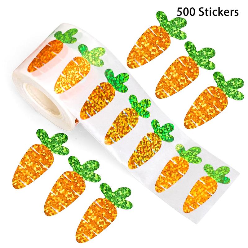 500Pcs Glittering Flower Sticker Party Gift Wrapping Label Sticker Children Reward Stickers Scrapbook Stationery