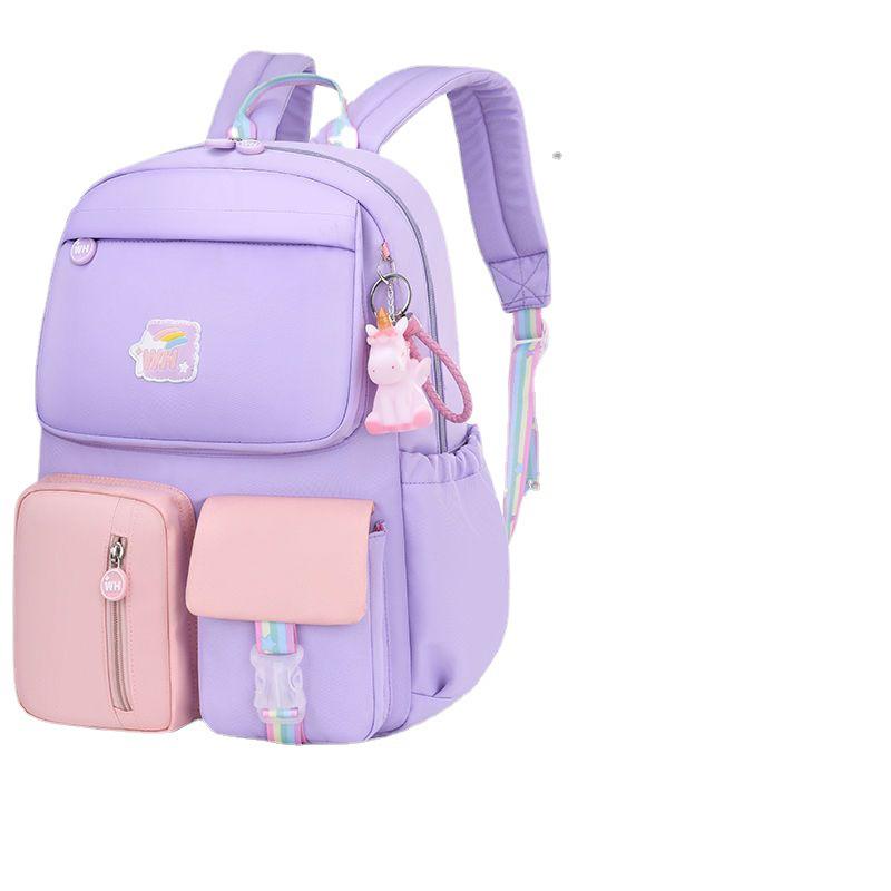 Stylish Lightweight School Backpack for Kids - Large Capacity, Spine Protection, Gender Neutral