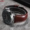 20mm 22mm Universal Oiled Leather Watch Band Quick Release Bracelets Brown Black Genuine Leather Strap for Samsung Watch 7/6/5/4