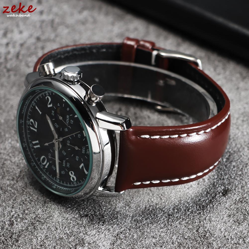 20mm 22mm Universal Oiled Leather Watch Band Quick Release Bracelets Brown Black Genuine Leather Strap for Samsung Watch 7/6/5/4