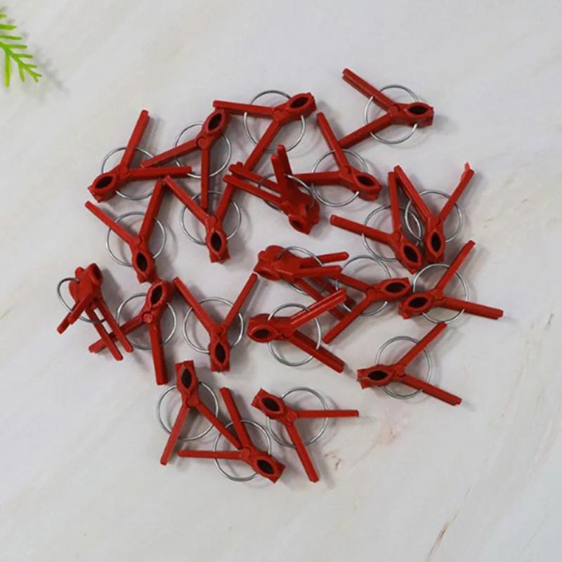 100pcs Garden Tool Graft Clip Graft Clamp For Novice Enthusiast Stable Connection Versatile Ample Quantity Plastic
