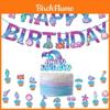Mermaid Themed Birthday Party Decorations Beautiful Mermaid Birthday Banner And Cake Toppers