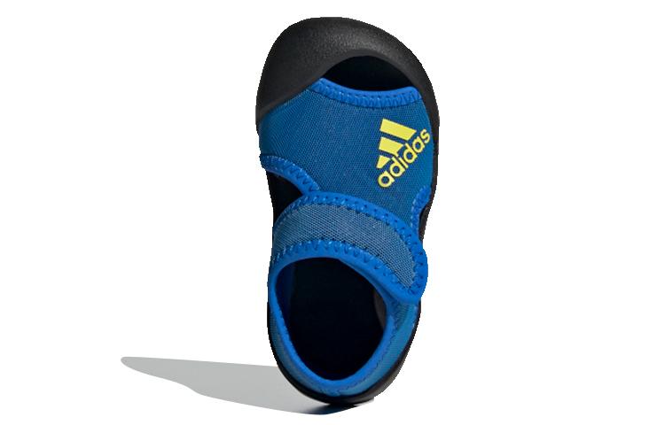 Adidas Slip Resistant, Abrasion Resistant, Breathable Low top Sandal Blue Infant And Toddler FV8893