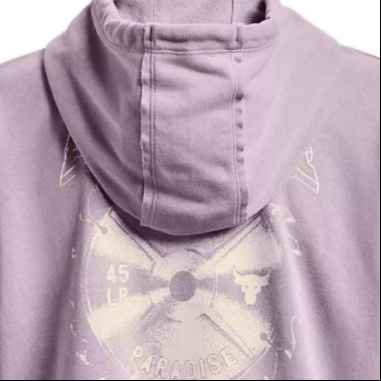 Under Armour Sweatshirts Women's Light Purple Hooded Moderate Regular Unisex 1376296-554