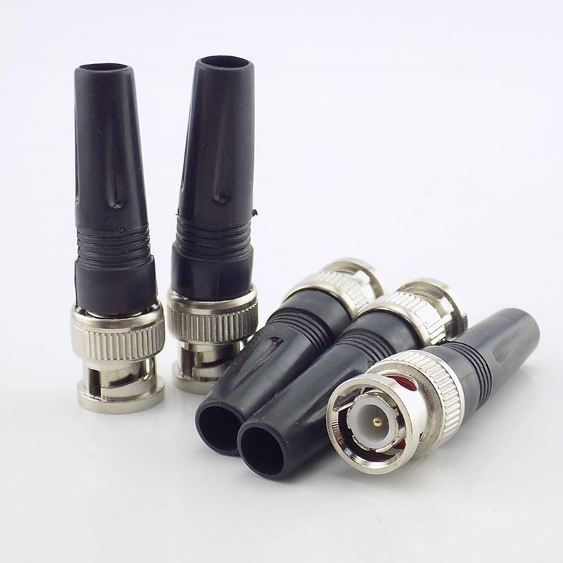 Conector BNC Conector BNC Masculin Twist-on RF Coaxial RG59 Adaptor coadă din plastic pentru supraveghere CCTV Camera Video Audio