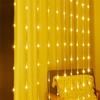 3X3M 300 LED PVC Waterfall Curtain Fairy Light Meteor Shower Rain String Light Water Flow Icicle Light For Wedding Party Decor