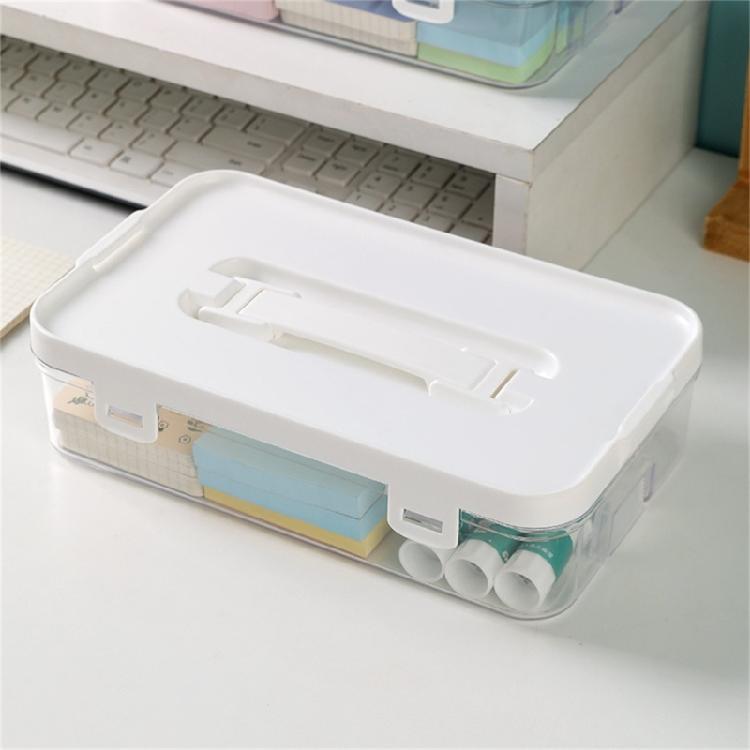 Pack of 3 Durable Clear Storage Boxes Featuring Easy Carry Handles and Tight Fitting Lids Suitable for Various Household Needs