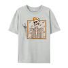 Vintage Halloween Skeleton Rock On Hand Skeleton Unisex Boys Street Wear T Shirt Camisetas De Hombre Man Tops Tees Graphic
