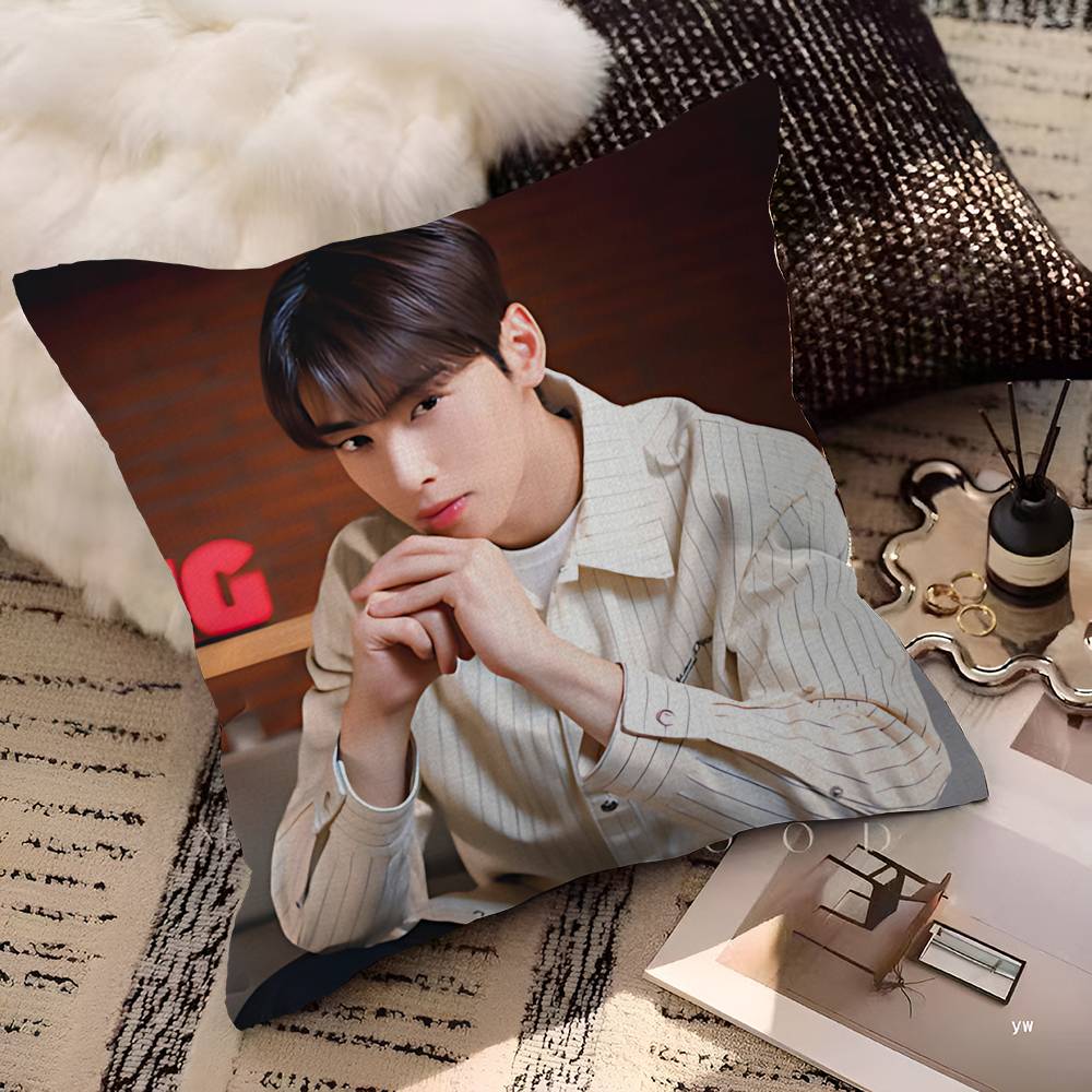 Kpop A-Astro Cha Eun Woo Personalized Pillow Dust Cover Bedroom Kids Party Decoration Pillowcase Birthday Children Gift