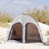 Pool Tent Gray 366 x 305 x 231 cm Polyester and Fiberglass