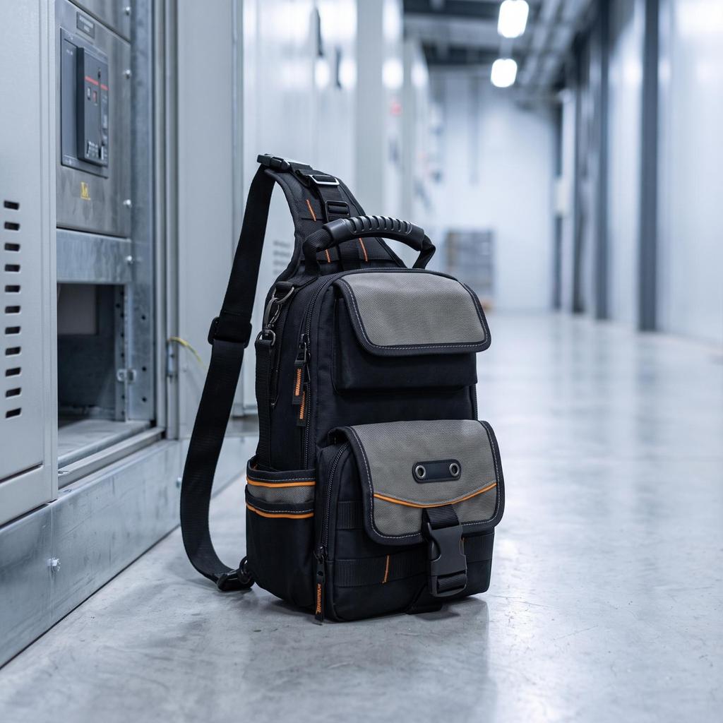 Tool Bag with Shoulder Strap Zippered for Job-Site
