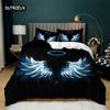 Three-Dimensional Cartoon Angel Quilt Cover Angel Wing Bed Ensemble Fine Microfiber Flower Comforter Cover Full King Dimension Size For Girls Kids