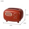 Caja de pañuelos modelo Retro de Radio, soporte de papel de escritorio, dispensador Vintage, caja de almacenamiento para servilletas, organizador, adorno, decoración de toallitas húmedas