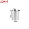 Stainless Steel Metal Cup Beer Cup White Wine Glass Coffee Roller Outdoor Travel Camping Water Cup Kitchen Drinking Coffee Cup