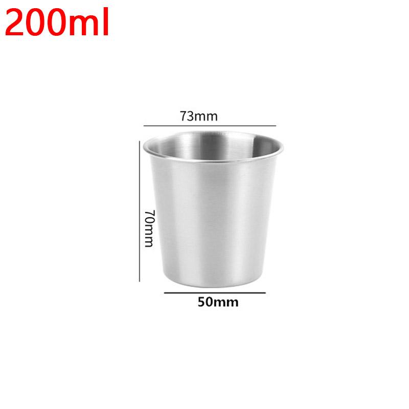 Stainless Steel Metal Cup Beer Cup White Wine Glass Coffee Roller Outdoor Travel Camping Water Cup Kitchen Drinking Coffee Cup