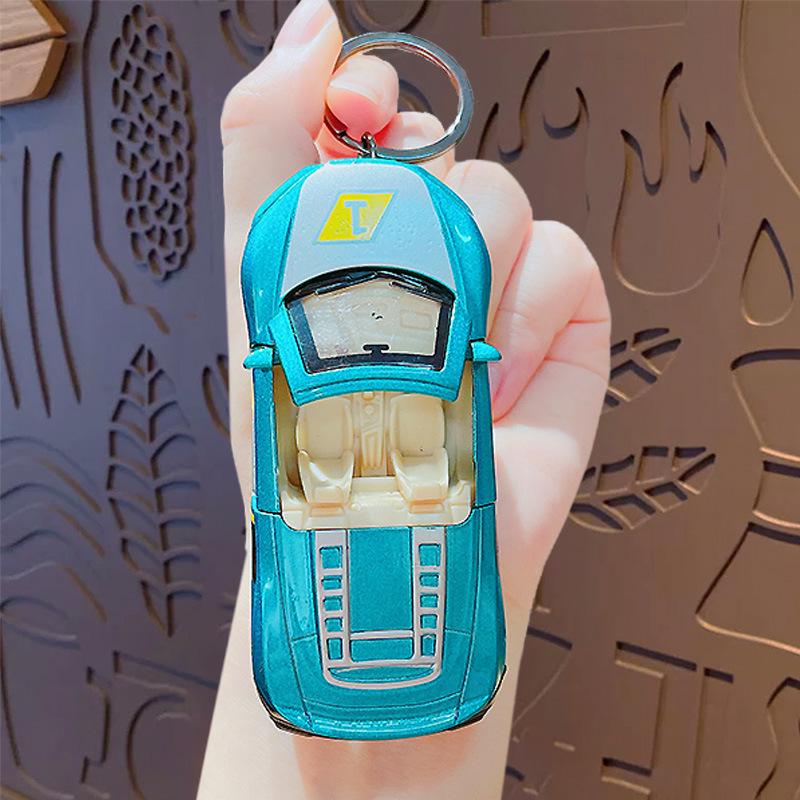 Creative Cartoon Sports Car Keychain: Couple Car Bag Pendant Ornament