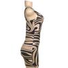 Q298DS Women's Spaghetti Strap Sexy Print Dress