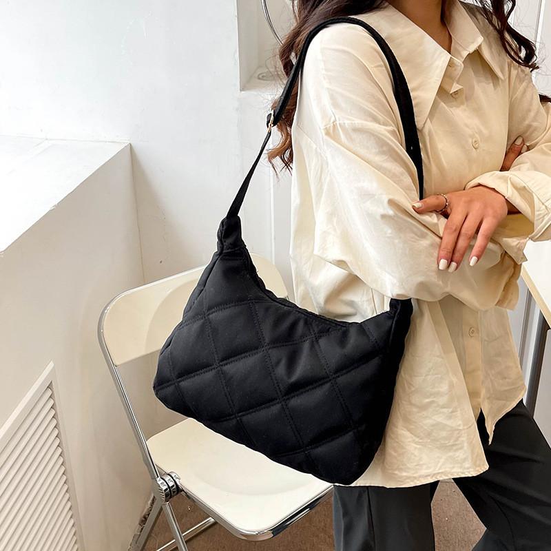 Bolsa de Ombro Estilosa Para Mulheres Coleção Primavera Casual Tecido Oxford Bolsa Sela