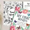 1pc "My Final Wishes" Planner - Comprehensive End of Life Organizer with Floral & Butterfly Design, End of Life Planner Book