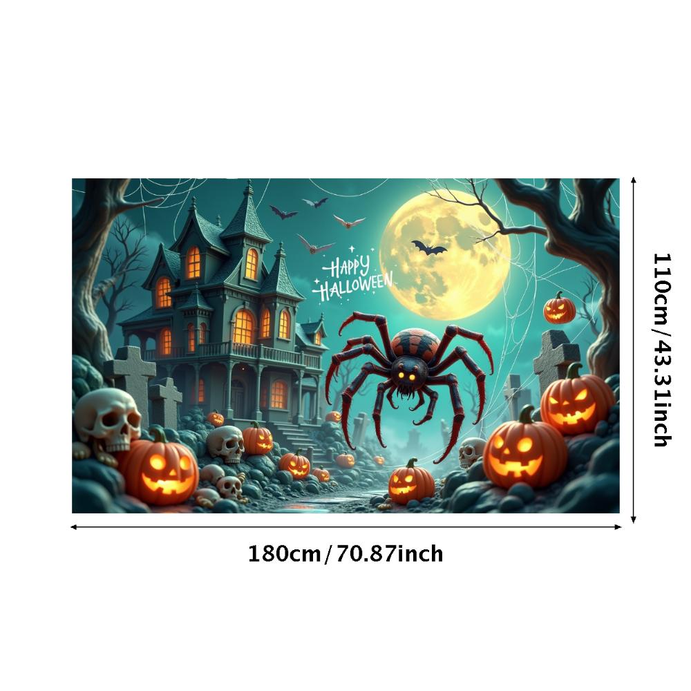 Holiday Banner Lanterns Party Prop Halloween Decor Dark Theme Scary Prop For Night Event Haunted House Holiday Event