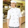 Dennys Womens/Ladies Lightweight Short Sleeve Chefs Jacket / Chefswear