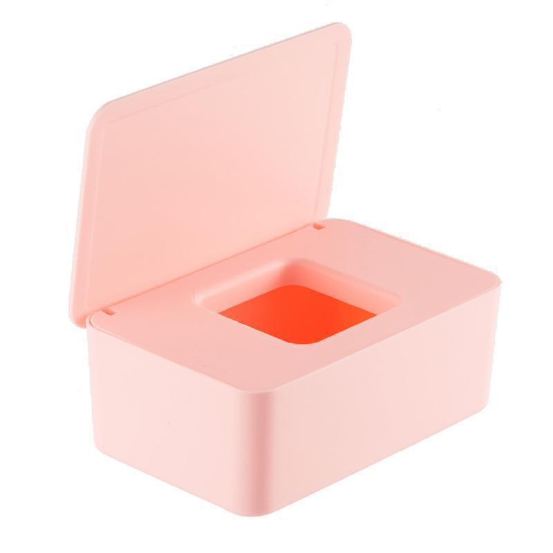Desktop Dustproof Wet Wipe & Tissue Storage Box with Lid