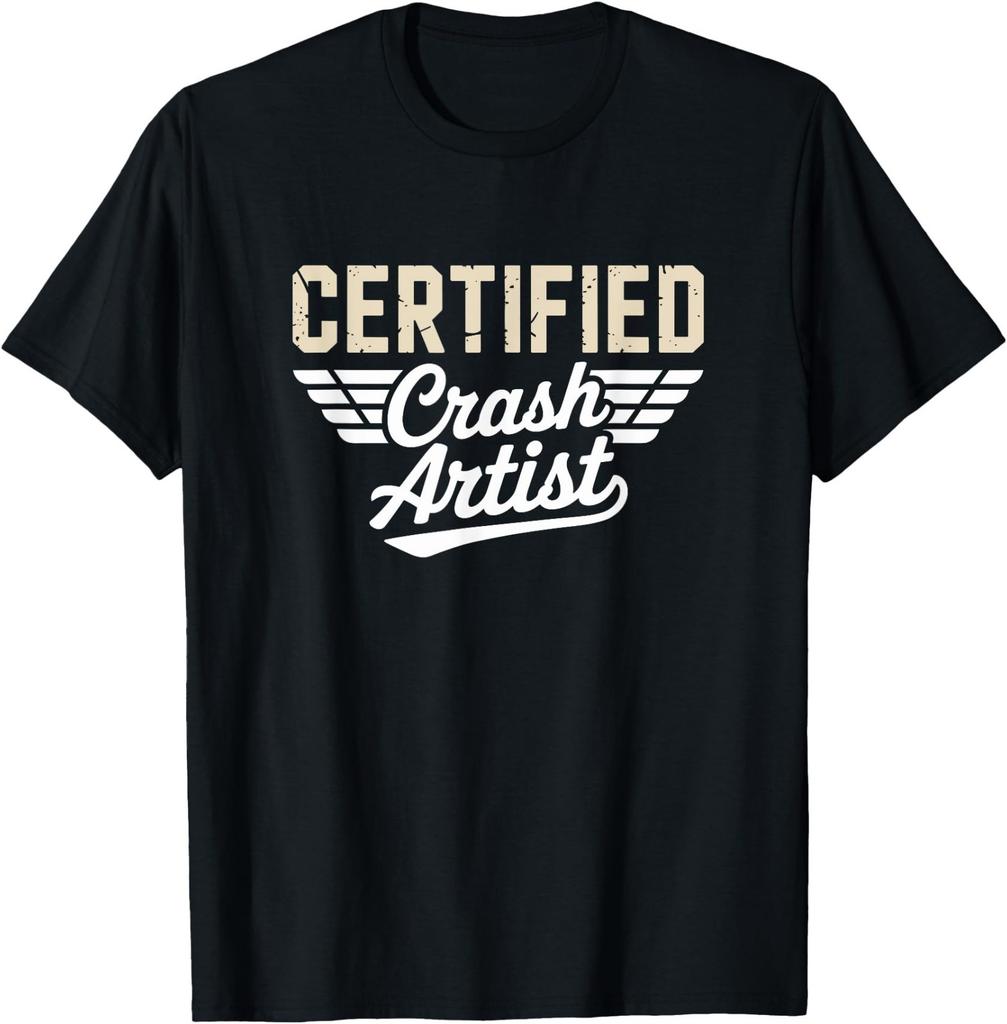 Certified Crash Artist Funny RC Plane T-Shirt