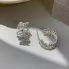 925 Sterling Silver Vintage Earrings For Women Trendy Simple Flower Hollow Earring Jewelry Prevent Allergy Party Accessories