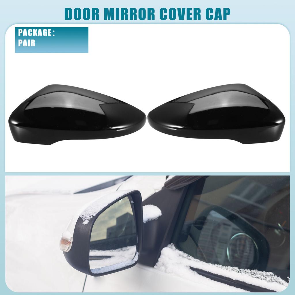 Kolip 1 Pair Rearview Mirror Cover Cap, Door Wing Mirror Outside Housing Protector Compatible For CC 2010-2016 MK7 B7
