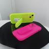 Neon Fluorescent Color Holder Stand Phone Case For Iphone 13 12 11 Pro Xr X Xs Max Luxury Lovely Cute Soft Back Cover Case