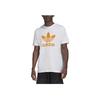 Adidas Originals Trefoil Big Logo Print Crew Neck T-Shirt Men Tops White HE9510