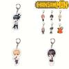 Compact Chainsaw Man Bag Pendant Acrylic Keychain Double Sided Printing Keyring